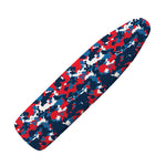 Blue Red And White Digital Camo Print Ironing Board Cover