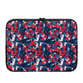 Blue Red And White Digital Camo Print Laptop Sleeve