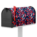 Blue Red And White Digital Camo Print Mailbox Cover