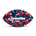 Blue Red And White Digital Camo Print Rugby Ball