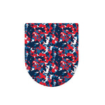 Blue Red And White Digital Camo Print Toilet Lid Cover