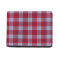 Blue Red And White USA Plaid Print Bifold Wallet