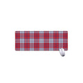 Blue Red And White USA Plaid Print Extended Mouse Pad