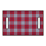 Blue Red And White USA Plaid Print Golf Cart Seat Cover