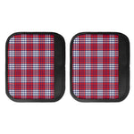 Blue Red And White USA Plaid Print Handle Covers