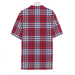 Blue Red And White USA Plaid Print Hawaiian Shirt