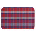 Blue Red And White USA Plaid Print Indoor Door Mat