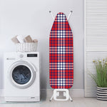 Blue Red And White USA Plaid Print Ironing Board Cover
