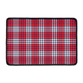 Blue Red And White USA Plaid Print Kitchen Mat