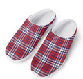 Blue Red And White USA Plaid Print Mesh Casual Shoes
