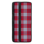 Blue Red And White USA Plaid Print Refrigerator Handle Covers