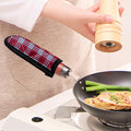 Blue Red And White USA Plaid Print Skillet Handle Cover