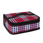 Blue Red And White USA Plaid Print Small Lunch Bag