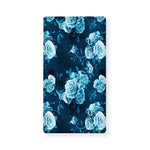 Blue Rose Floral Flower Pattern Print Baby Crib Sheet