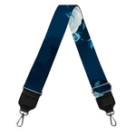 Blue Rose Floral Flower Pattern Print Bag Strap