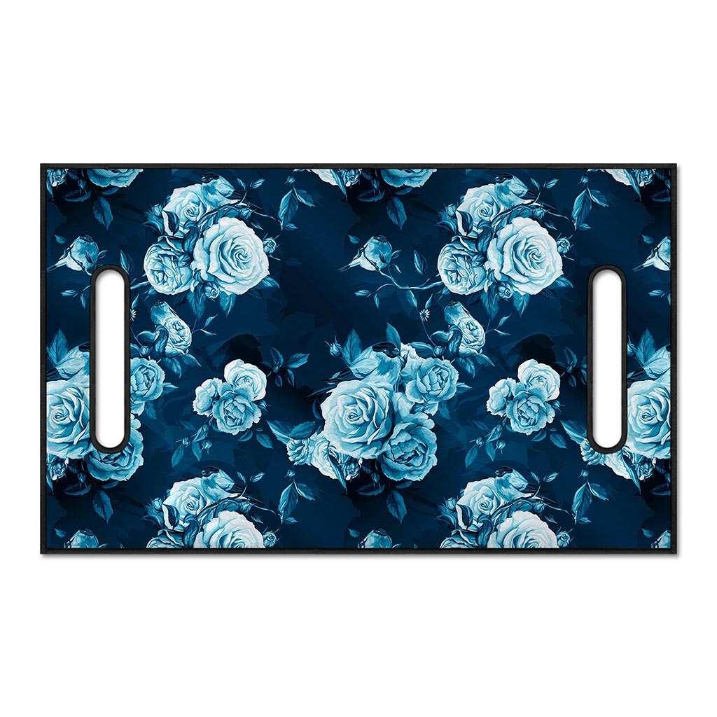 Blue Rose Floral Flower Pattern Print Golf Cart Seat Cover