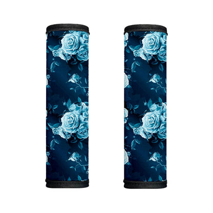 Blue Rose Floral Flower Pattern Print Handle Covers