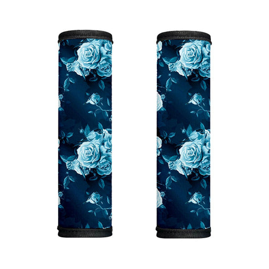 Blue Rose Floral Flower Pattern Print Handle Covers