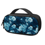 Blue Rose Floral Flower Pattern Print Insulin Cooler Travel Case