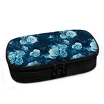 Blue Rose Floral Flower Pattern Print Insulin Cooler Travel Case