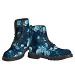 Blue Rose Floral Flower Pattern Print Backpack