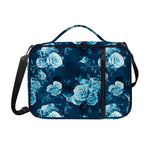 Blue Rose Floral Flower Pattern Print Shoulder Strap Bible Bag