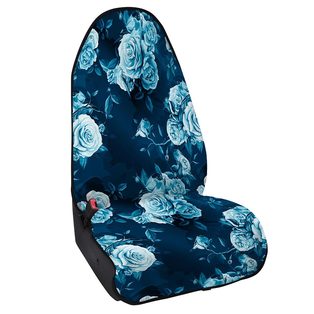 Blue Rose Floral Flower Pattern Print Waterproof Car Seat Cover