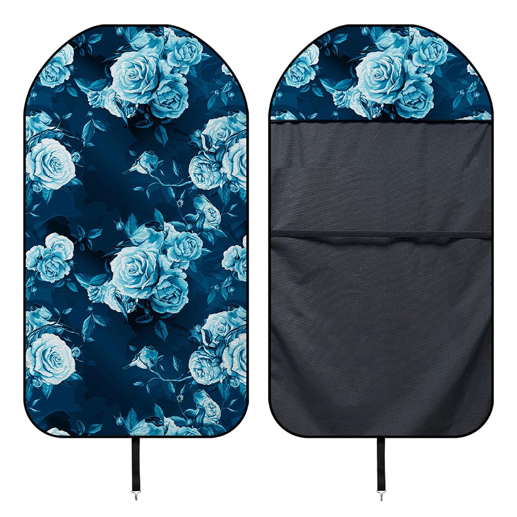 Blue Rose Floral Flower Pattern Print Waterproof Car Seat Cover
