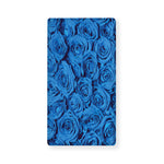 Blue Rose Print Baby Crib Sheet