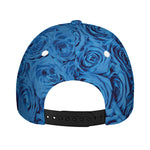 Blue Rose Print Baseball Cap