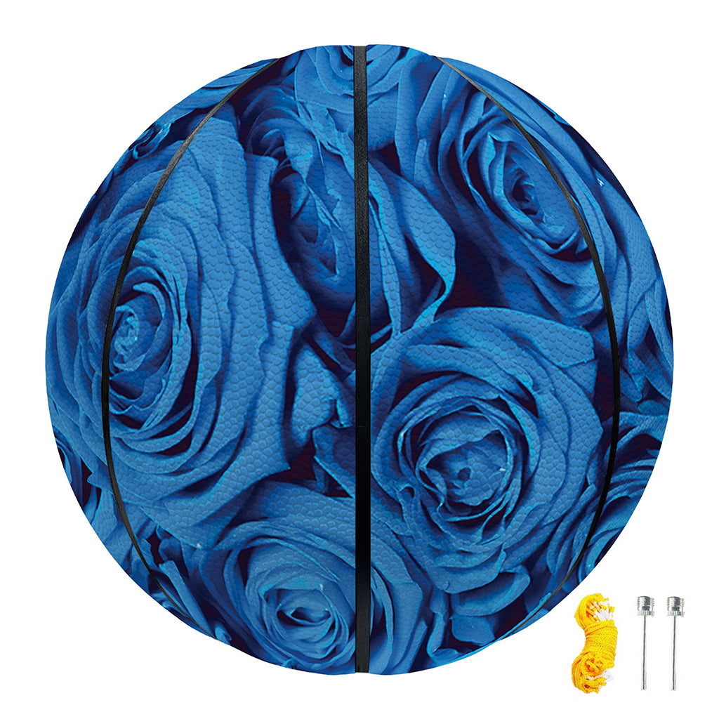 Blue Rose Print Basketball