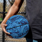 Blue Rose Print Basketball