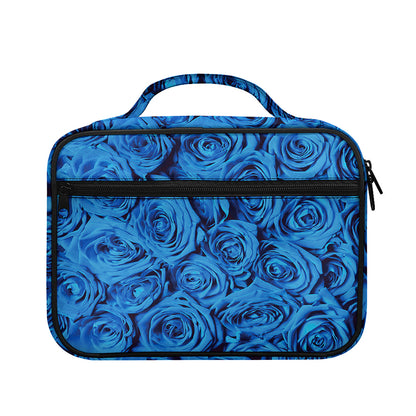 Blue Rose Print Briefcase Bible Bag