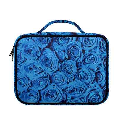 Blue Rose Print Briefcase Bible Bag