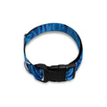 Blue Rose Print Dog Collar