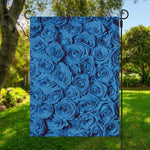 Blue Rose Print Garden Flag