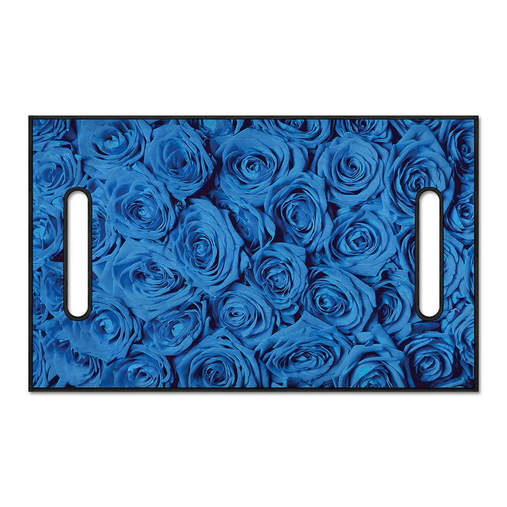 Blue Rose Print Golf Cart Seat Cover