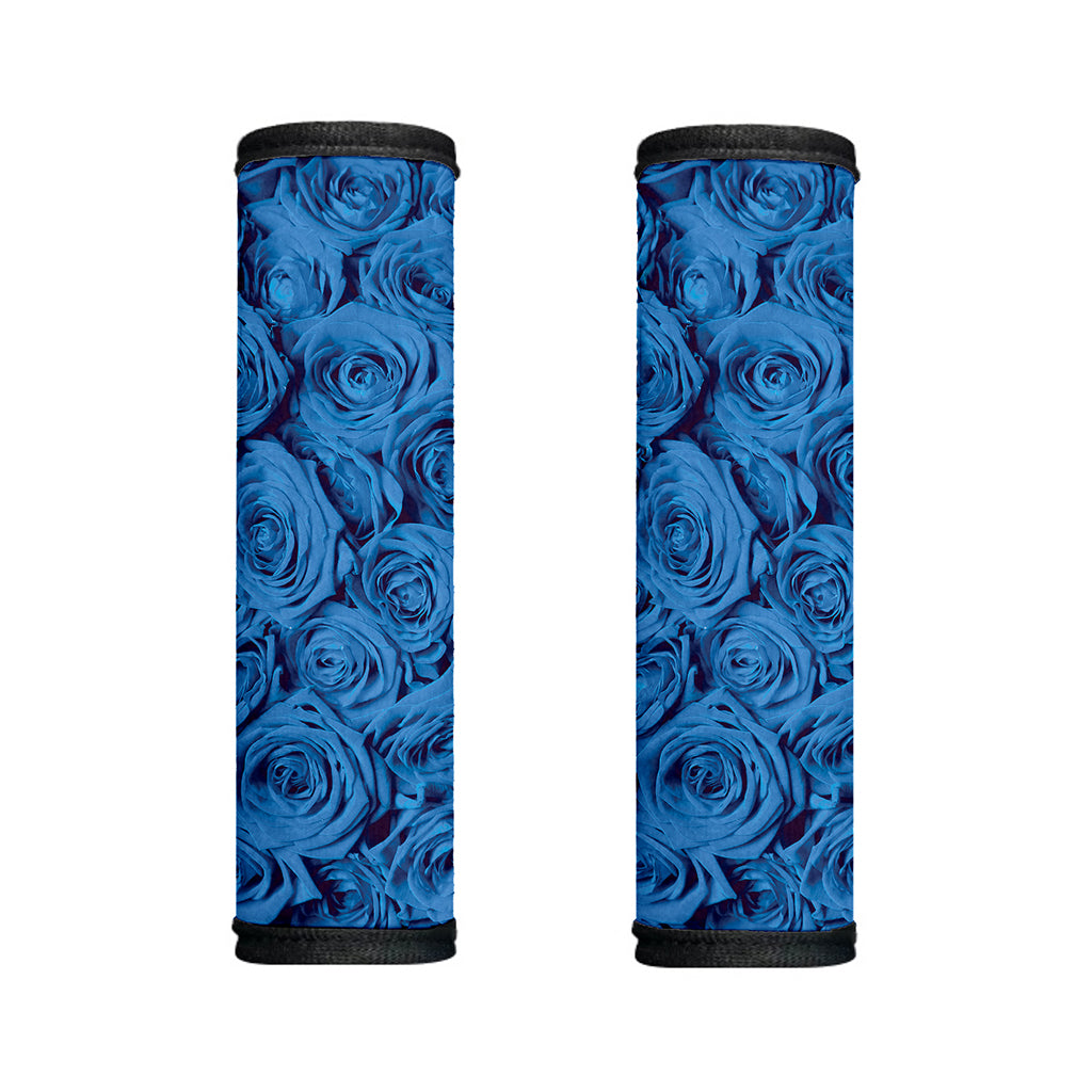Blue Rose Print Handle Covers