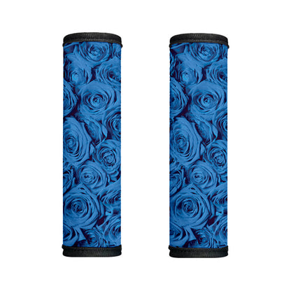 Blue Rose Print Handle Covers