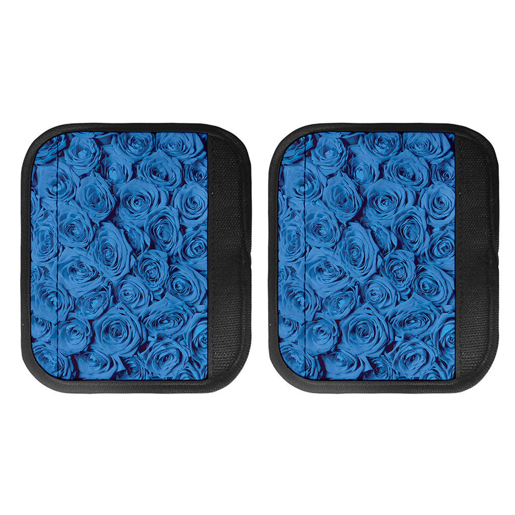 Blue Rose Print Handle Covers