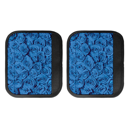 Blue Rose Print Handle Covers