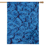 Blue Rose Print House Flag