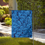 Blue Rose Print House Flag