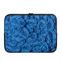 Blue Rose Print Laptop Sleeve
