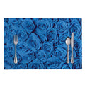 Blue Rose Print Placemat