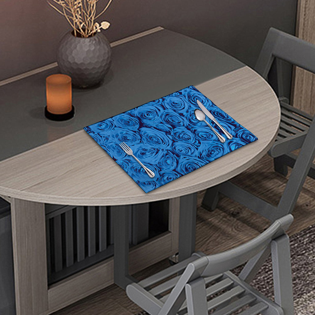 Blue Rose Print Placemat