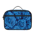 Blue Rose Print Portable Lunch Bag