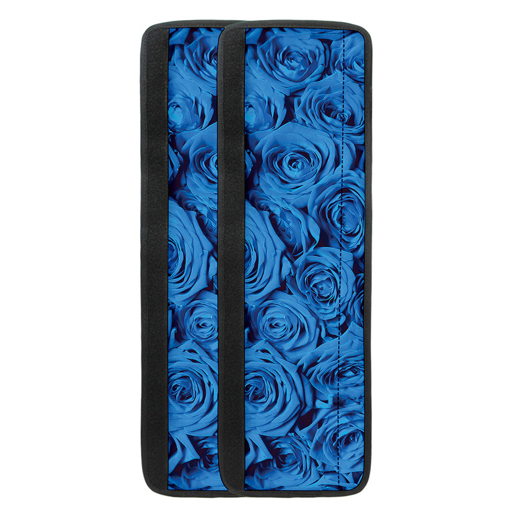 Blue Rose Print Refrigerator Handle Covers