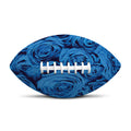 Blue Rose Print Rugby Ball