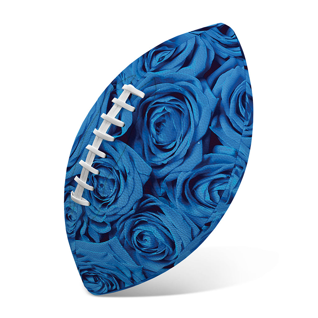 Blue Rose Print Rugby Ball